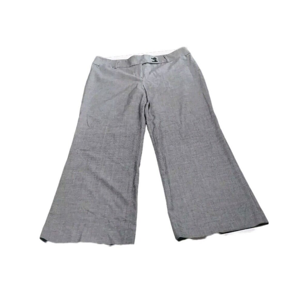 Ann Taylor LOFT Womens Size 8 Gray Marisa Trouser Pants Rayon Blend Inseam 30in